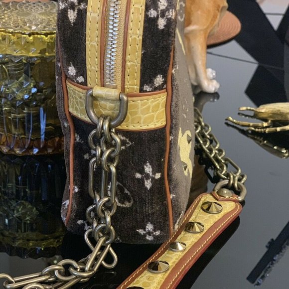 Louis Vuitton velvet Trompe L'oeil Trocadero bag - Picture 5 of 8